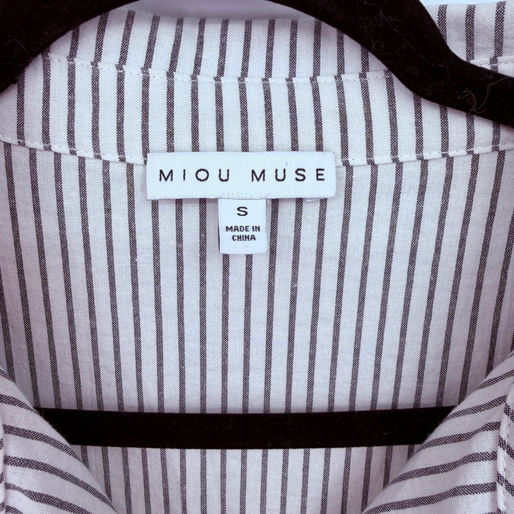 Miou Muse Striped Button Front Babydoll Dress Size S - Picture 4 of 7
